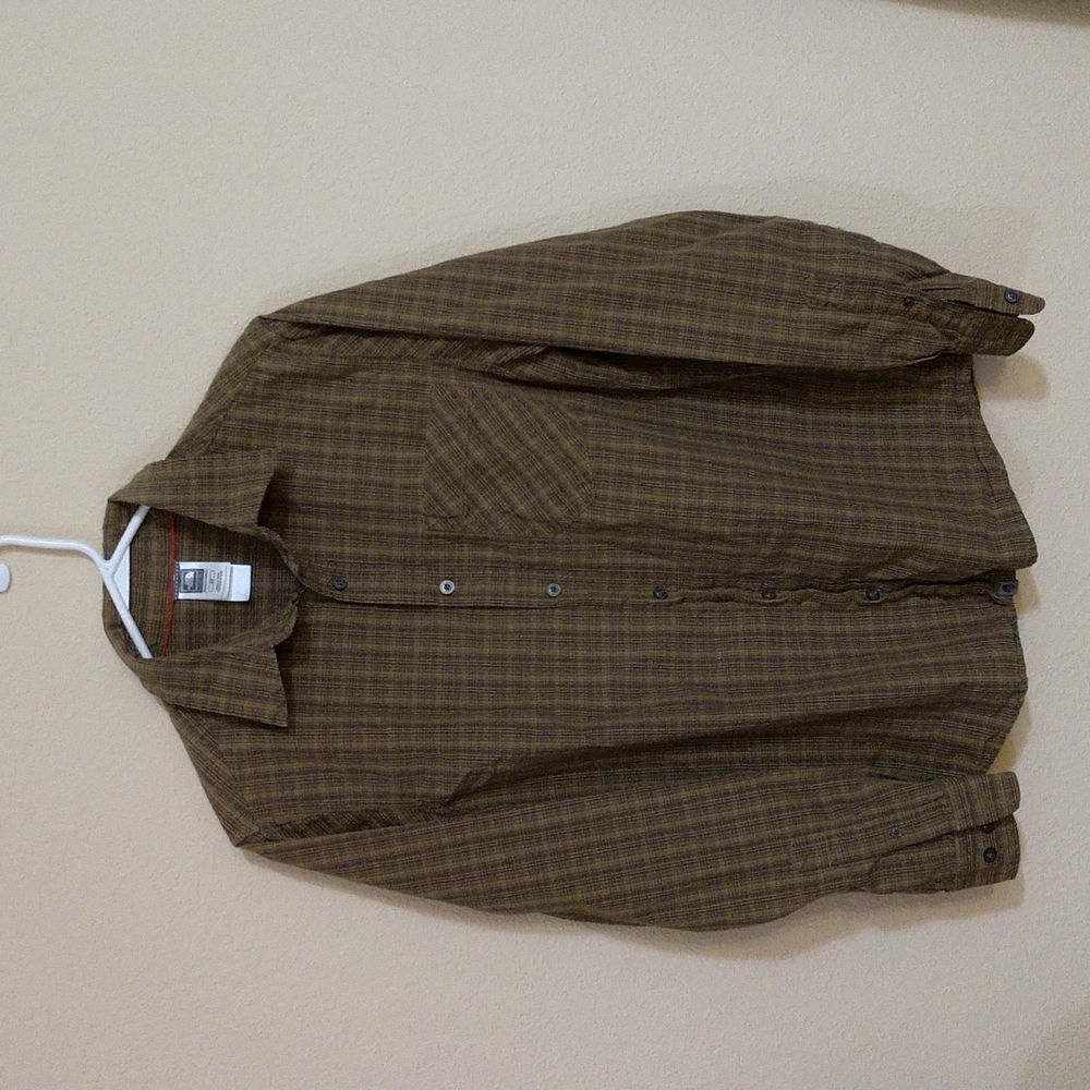 Men's The North Face Long Sleeve Plaid Button Down Shirt Size S